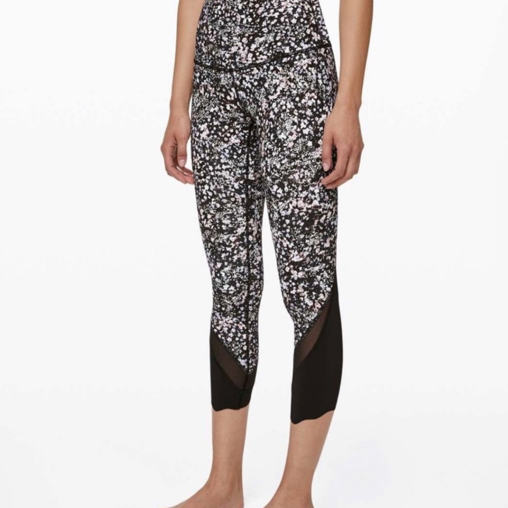 Lululemon Wunder Under Crop II Floral